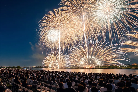 高石超花火開催